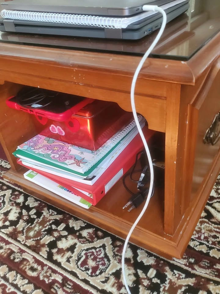 Wooden Coffee Table with Glass Top - photo 3