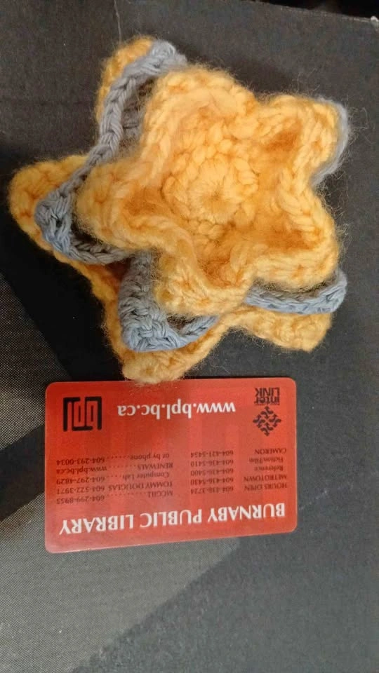 Crochet star trinket dish