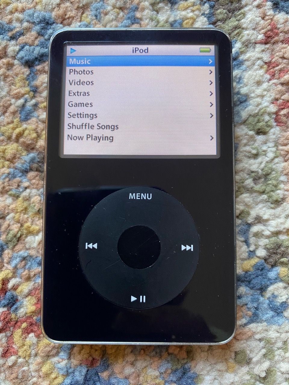 iPod classic 30gb loaded with songs w/Charger