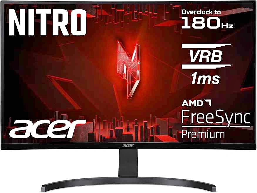 Acer Nitro 27" Curved Gaming Monitor | 180Hz 1ms