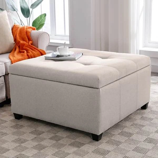 Jana Tufted Storage Ottoman - photo 3