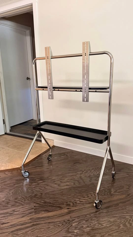 Rolling TV Floor Stand with Wheels | 40–70” TVs | Black | Like N - photo 3