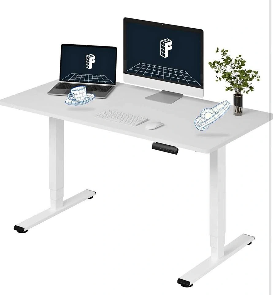 White FLEXISPOT E6 Standing Desk 48x30 – Dual Motor