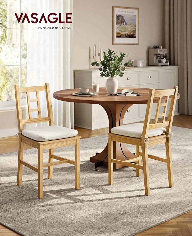 VASAGLE Wooden Dining Chairs Set of 2 | Golden Oak | $100