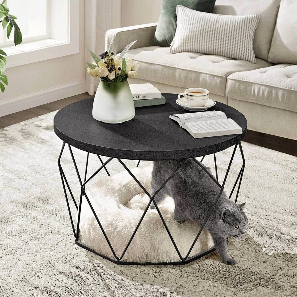 VASAGLE LCT042B22 Black Coffee Table – Brand New, Boxed