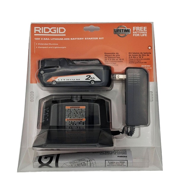 Ridgid Battery and Charger Kit