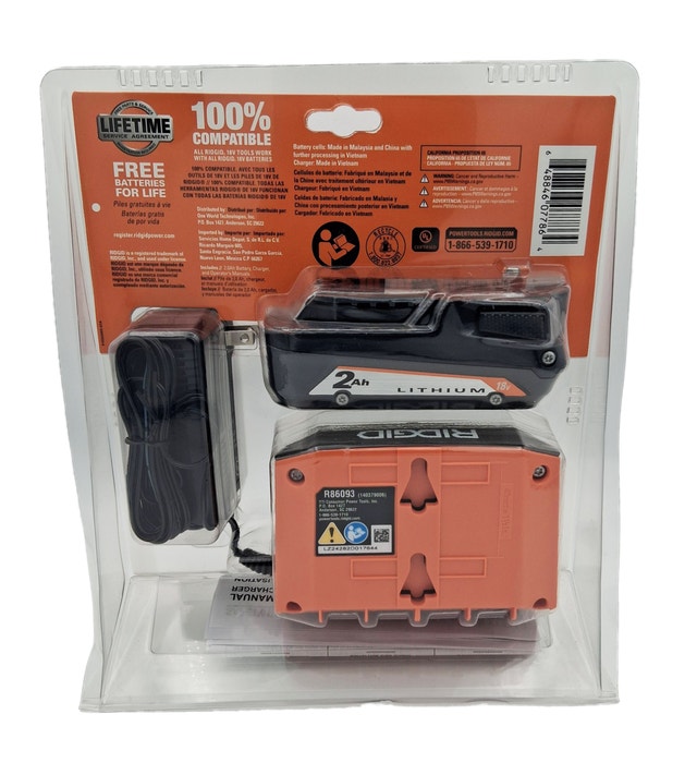 Ridgid Battery and Charger Kit - photo 2