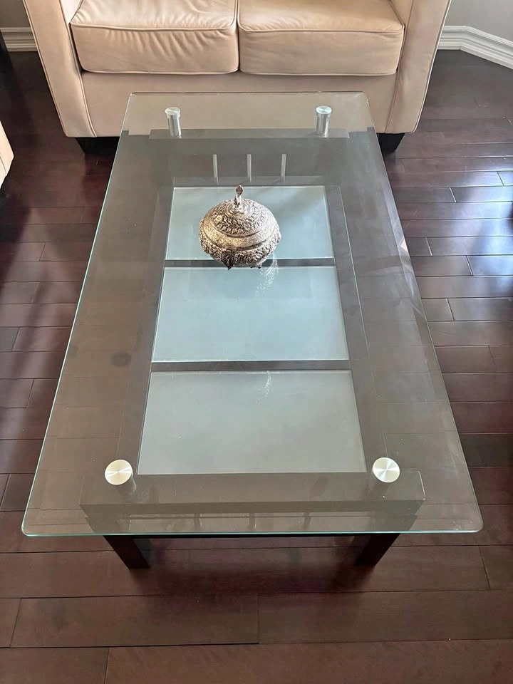 Glass Top Coffee Table and End Table Set