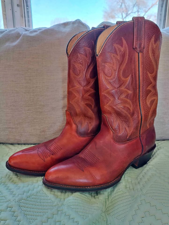Men's Western Cowboy Boots Brown - Size 11 EE