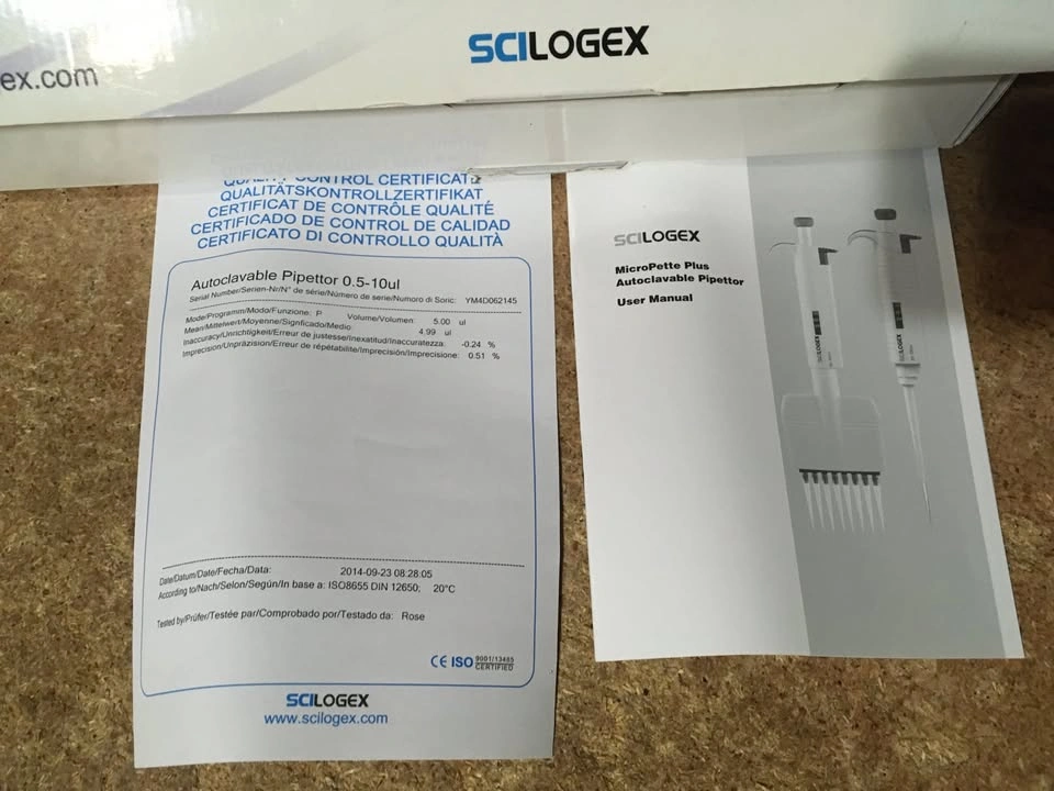SCILOGEX Micropette Plus 0.5-10μl Adjustable Pipette - photo 5