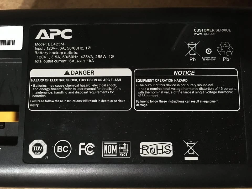 APC UPS 450VA Battery Backup Surge Protector BN450M - photo 4