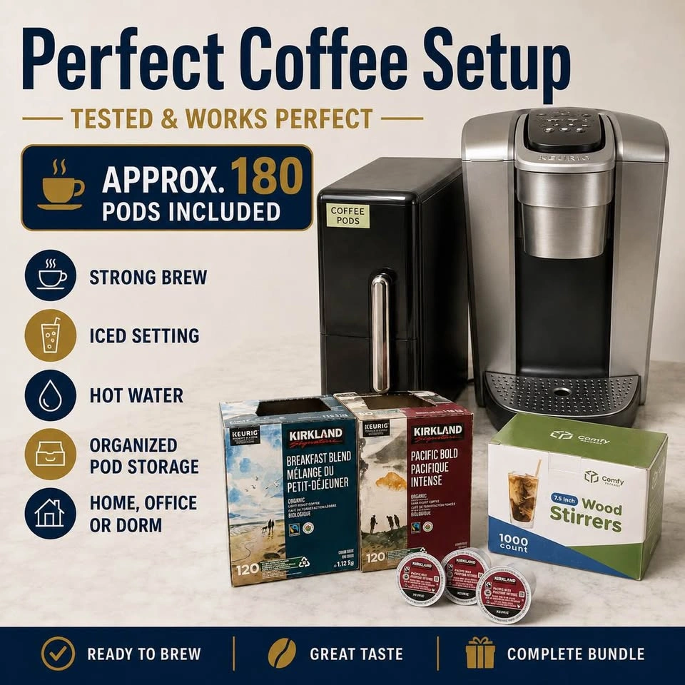 Keurig K-Elite Coffee Maker Bundle + 180 K-Cups & Organizer - photo 2