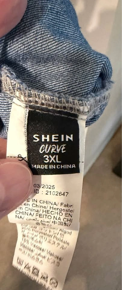 Denim SHEIN dress, 3X - photo 4