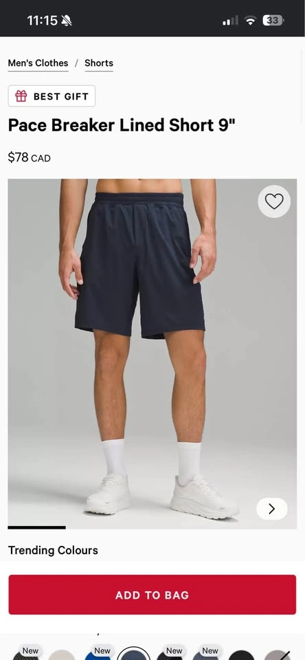 lined Lululemon shorts - photo 5