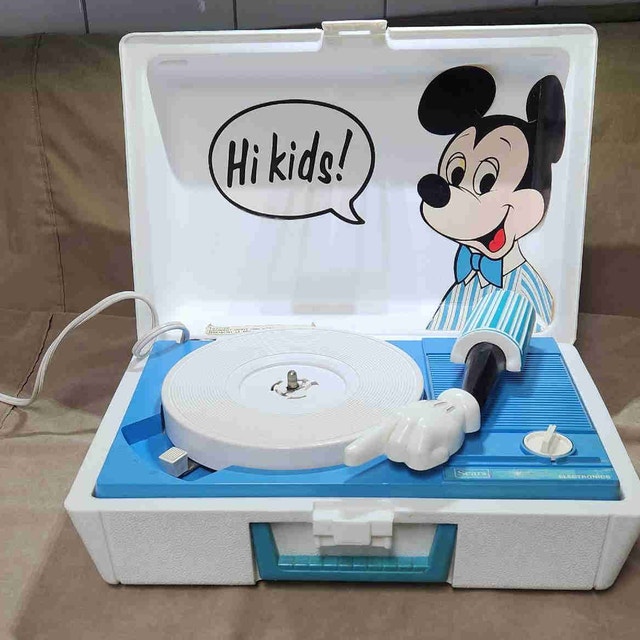 Sears "Hi Kids!" Mickey Mouse Portable Record Player
