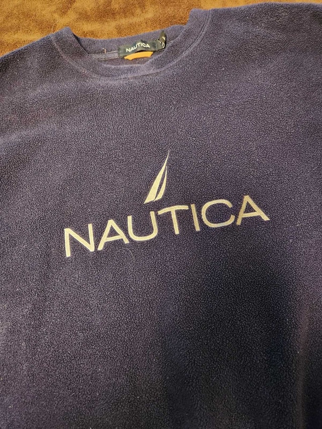 Comfortable Nautica Navy Fleece Sweatshirt - XL - photo 2