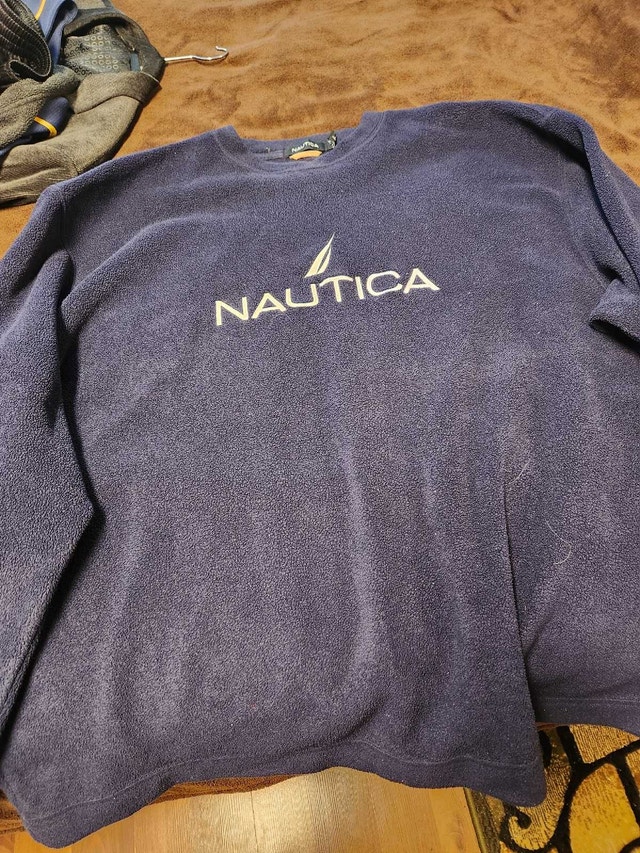 Comfortable Nautica Navy Fleece Sweatshirt - XL - photo 4