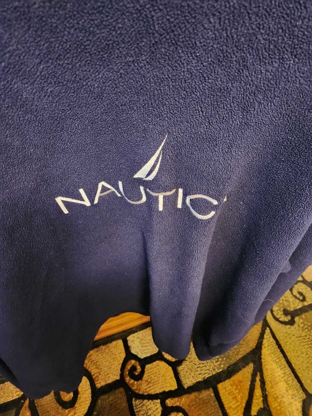 Comfortable Nautica Navy Fleece Sweatshirt - XL - photo 5