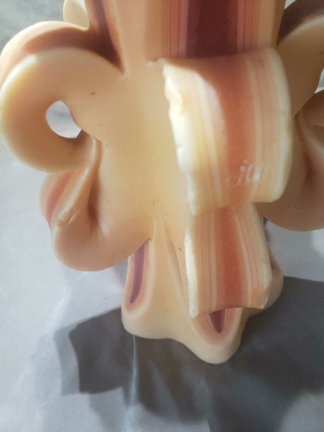 Vintage Golden Dawn Designs Carved Ribbon Candle - photo 2