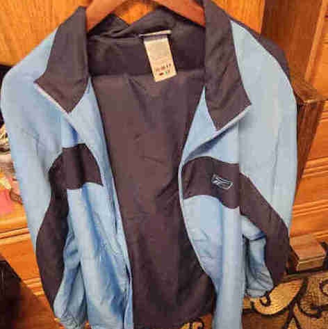 Vintage Reebok Tracksuit - Light Blue & Navy - Size XL