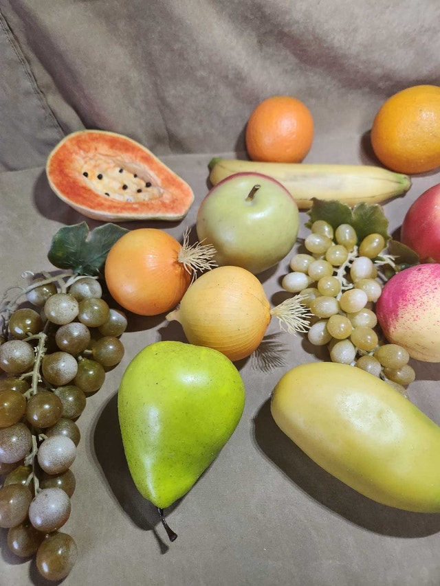 Vintage Elegant Glass Centerpiece – Includes Decorative Fruit - photo 5