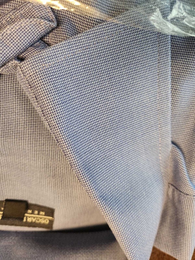 Oscar de la Renta Men’s Dress Shirt Long Sleeve Blue NOS - photo 4