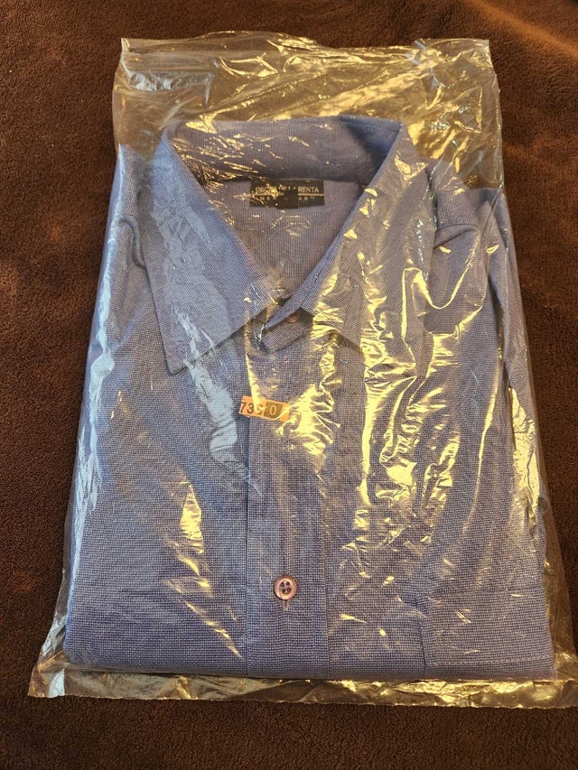 Oscar de la Renta Men’s Dress Shirt Long Sleeve Blue NOS - photo 5