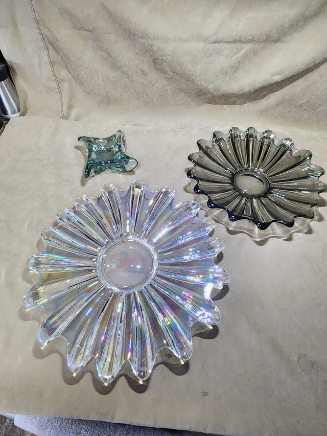 Decorative Glass Platters & Art Glass Dish - photo 5