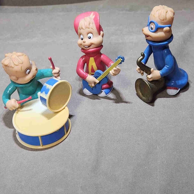 1991 KFC Alvin and the Chipmunks Rock Band PVC Figure Set