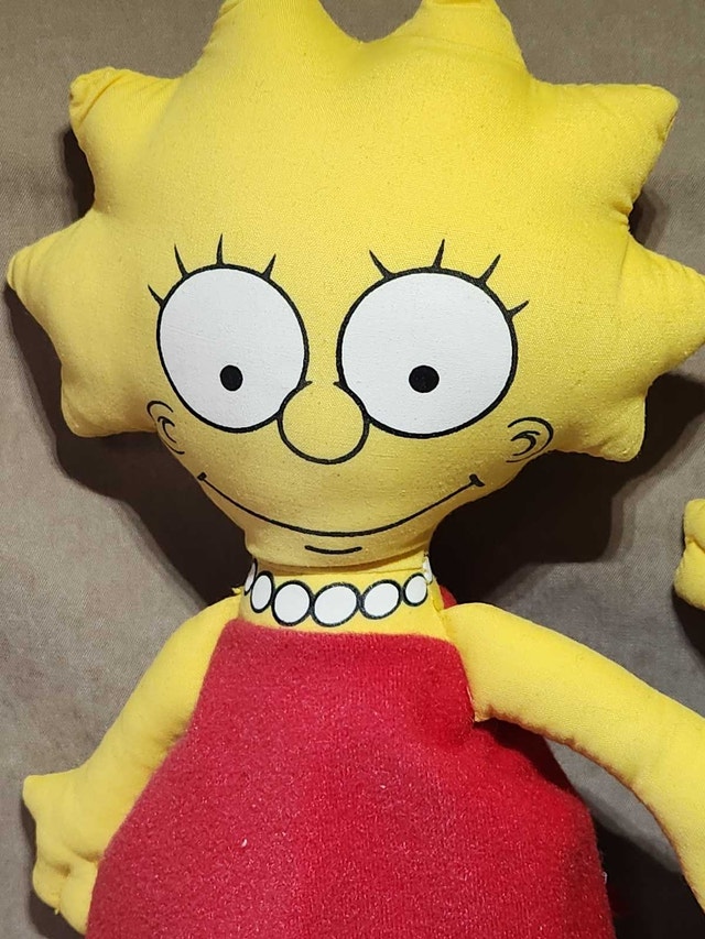 1990 The Simpsons Bart & Lisa Plush Doll Set - Matt Groening - photo 3