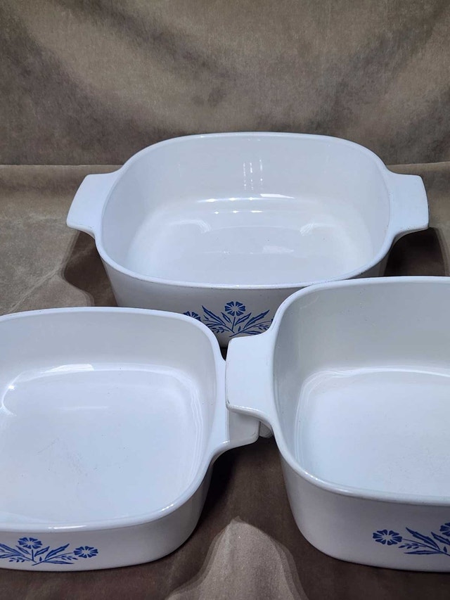 Vintage CorningWare Blue Cornflower Set (3 Pieces) - photo 2