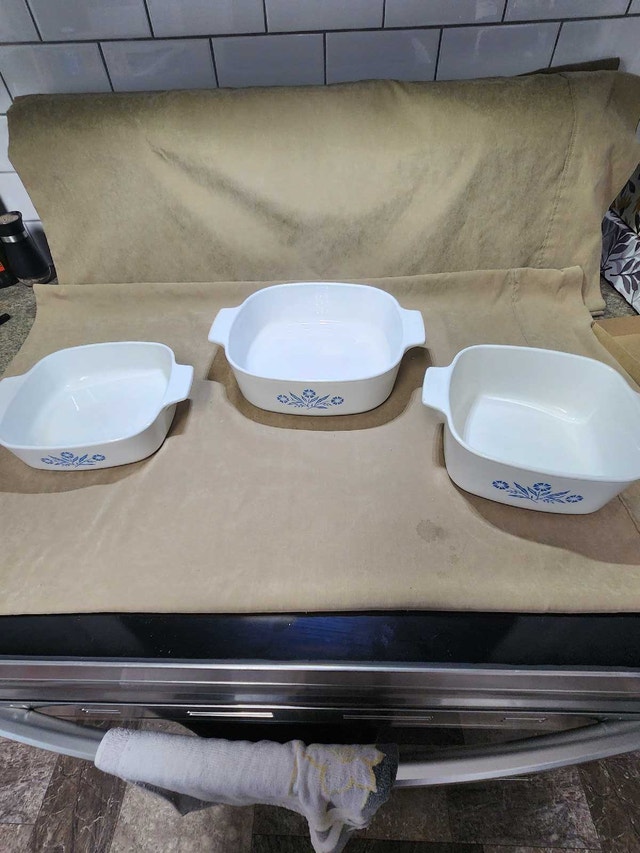 Vintage CorningWare Blue Cornflower Set (3 Pieces) - photo 4