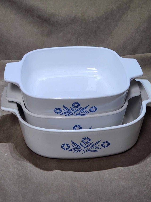 Vintage CorningWare Blue Cornflower Set (3 Pieces) - photo 5