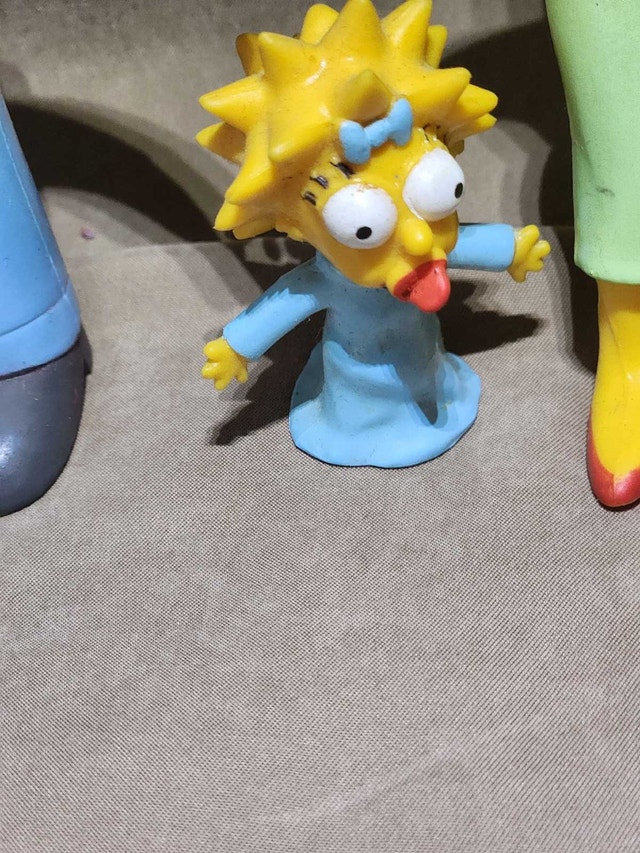 Vintage 1990 The Simpsons Bendable Rubber Figures Set of 5 - photo 3