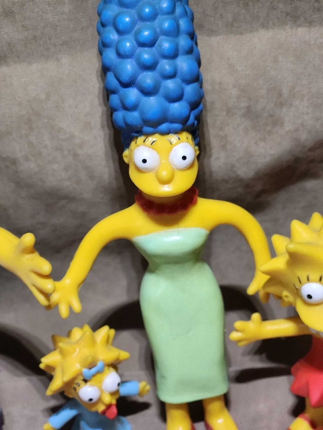Vintage 1990 The Simpsons Bendable Rubber Figures Set of 5 - photo 4