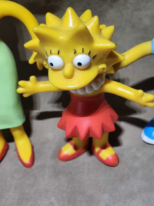 Vintage 1990 The Simpsons Bendable Rubber Figures Set of 5 - photo 5