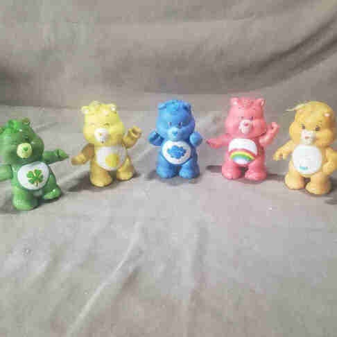 Original Vintage 1983 Kenner Care Bears 3.5" Poseable Figures