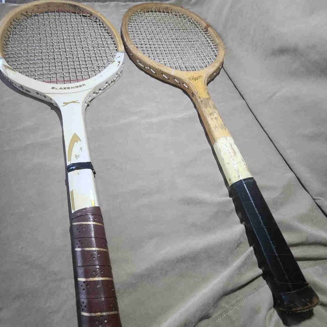 1970s Slazenger Wooden Tennis Rackets for Wall Decor