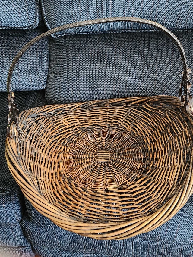 Large Wicker Floor Basket - Boho Toy & Blanket Storage - photo 5