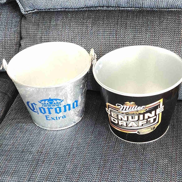 Vintage Beer Ice Buckets – Corona Extra & Miller Genuine