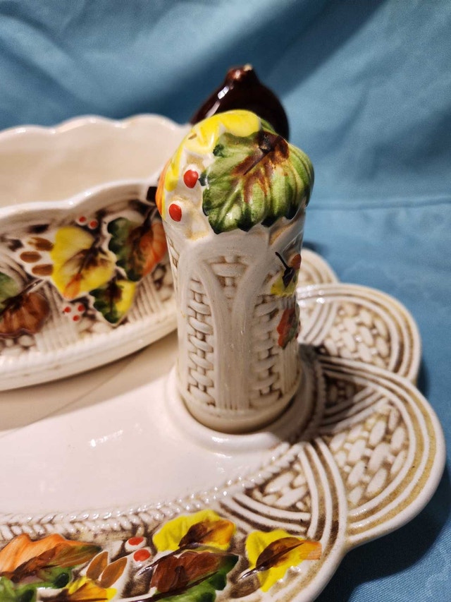 Vintage 1970s Mexican Ceramic Gravy Boat & Shaker Set - 4-Piece - photo 3