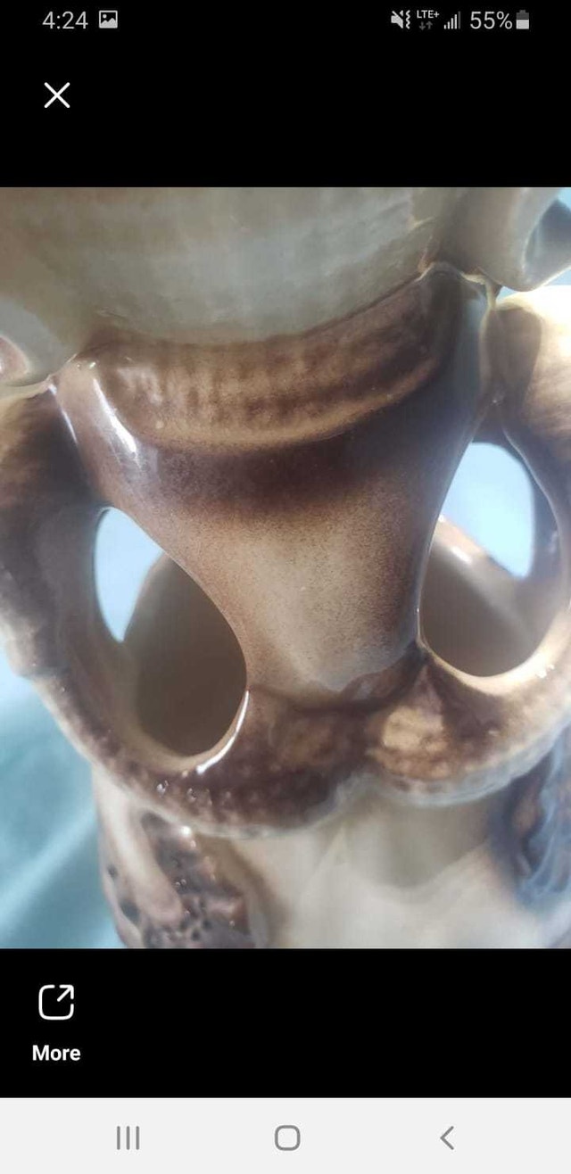 Vintage 1970s Ceramic Doll Utensil Holder/Scissors Caddy - photo 3