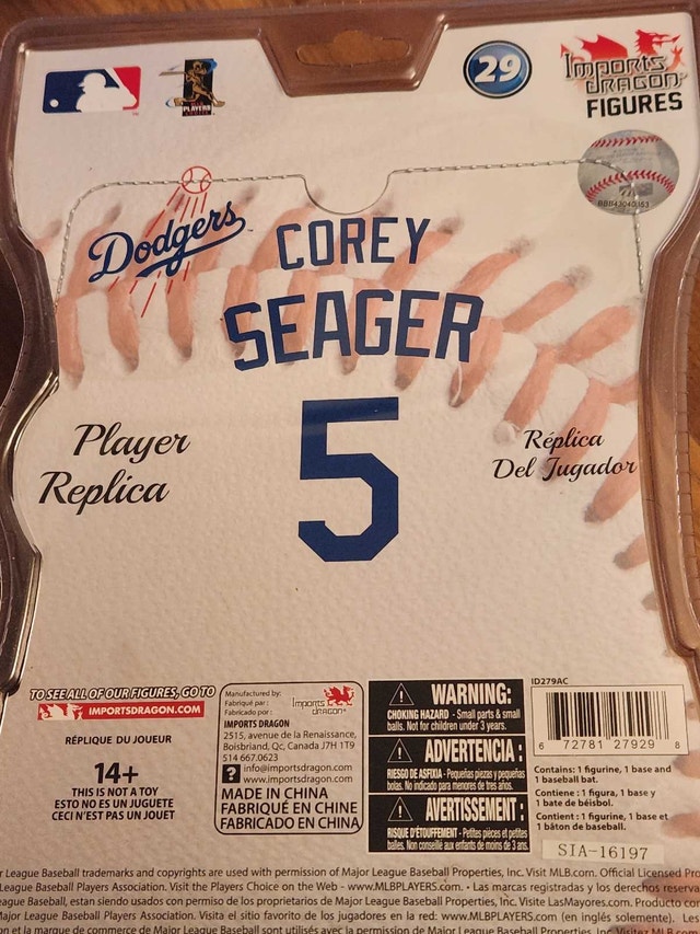 2016 Imports Dragon MLB Corey Seager (Rookie Season) - photo 5