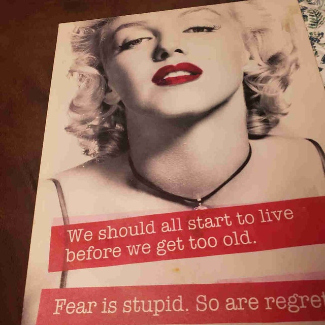 Marilyn Monroe Canvas Wall Art - 16" x 19.5" Quote Print