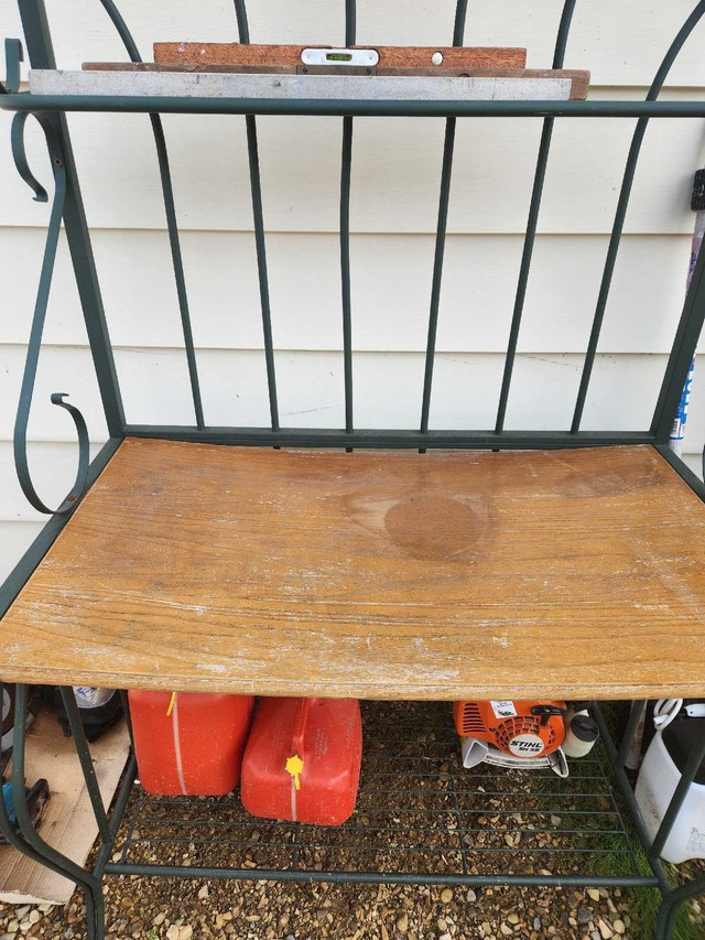 Vintage Wrought Iron Style Baker’s Rack - photo 2