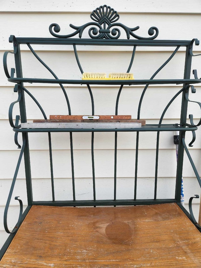 Vintage Wrought Iron Style Baker’s Rack - photo 3