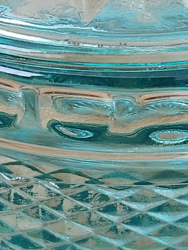 Vintage Teal Indiana Glass Candy Dish - M - photo 2