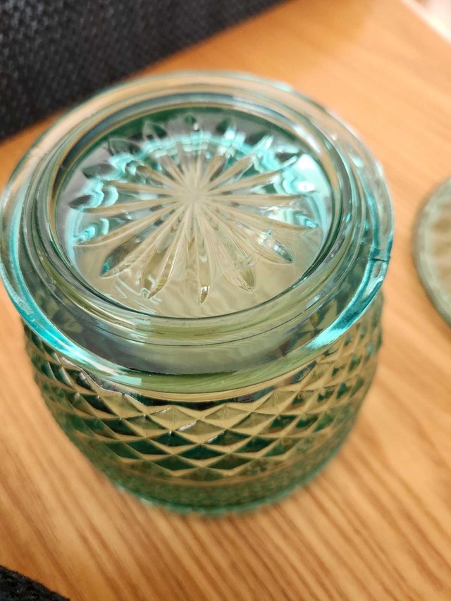 Vintage Teal Indiana Glass Candy Dish - M - photo 5