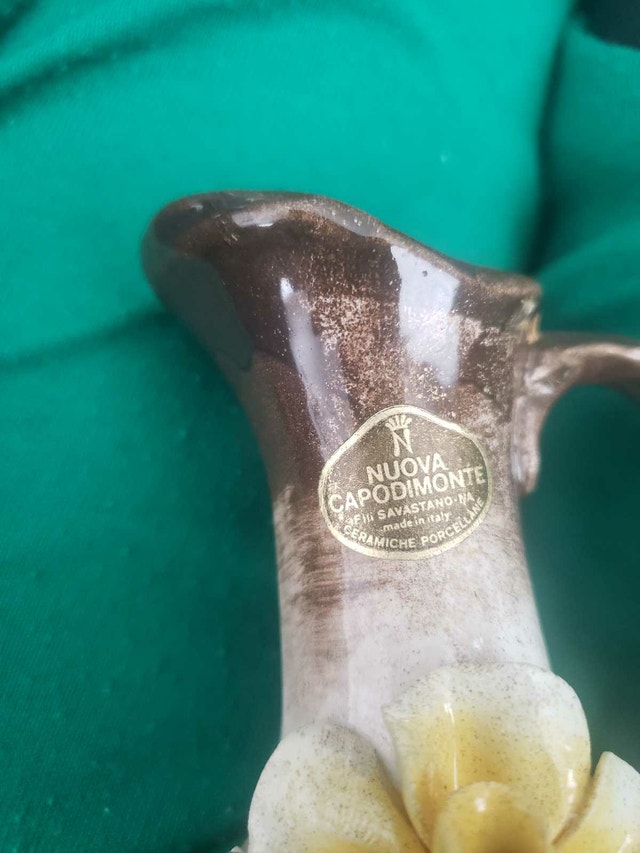 Vintage Capodimonte Italy Mini Pitcher - Nuova / Savastano - photo 3