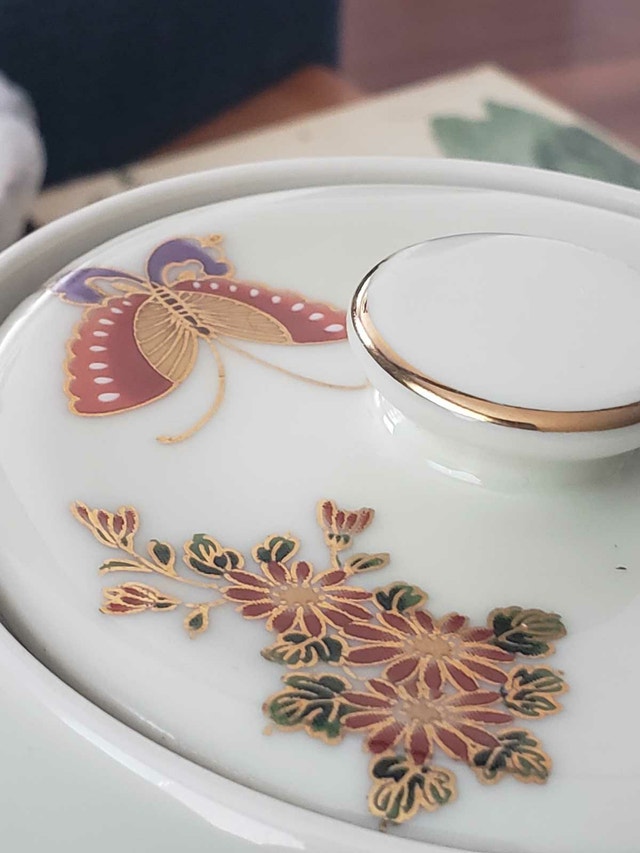 Authentic Asahi Collection Japanese Teapot - Butterfly & Floral - photo 3